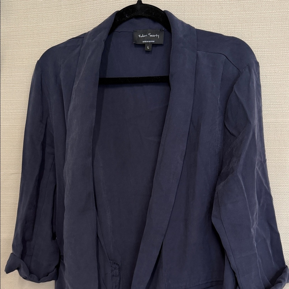 Calvin Klein Women's Dark Blue Blazer - Picture 5 of 6